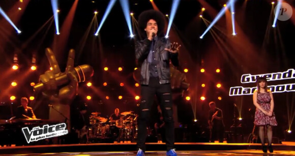 Gwendal lors de l'épreuve ultime dans The Voice 3 le samedi 22 mars 2014 sur TF1