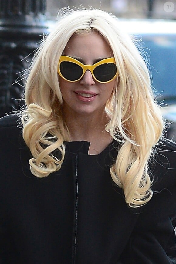 Lady Gaga quittant le Roseland Ballroom après des répétitions, le 20 mars 2014 à New York