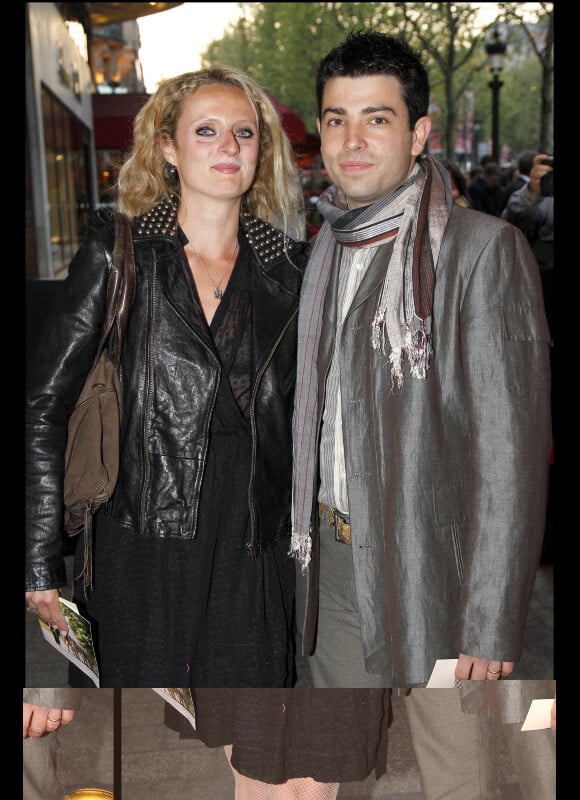 Aurore Auteuil et son mari Jimmy Chatras à Paris le 14 avril 2011