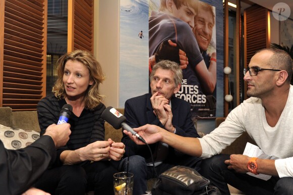 Exclusif - Les acteurs Alexandra Lamy et Jacques Gamblin à Nice le 18 mars 2014, pour la présentation du film "De Toutes Nos Forces" réalisé par Nils Tavernier.