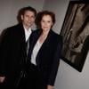Frederic Taddei et son épouse Claire Nebout au vernissage de l'exposition Robert Mapplethorpe au Grand Palais, organisé par la société Aurel BGC, mécène exclusif de cette rétrospective. À Paris, le 24 mars 2014.