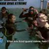Amélie, Shanna et Eddy se préparent pour la plongée avec les requins dans Les Anges de la télé-réalité 6 le mardi 25 mars 2014 sur NRJ 12