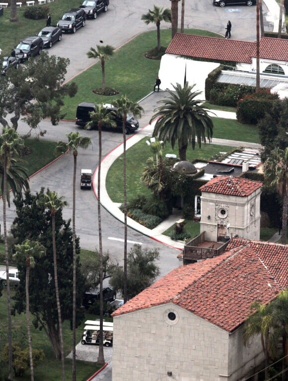 Les obsèques de L'Wren Scott se sont déroulées au cimetière Hollywood Forever à Hollywood, le 25 mars 2014.