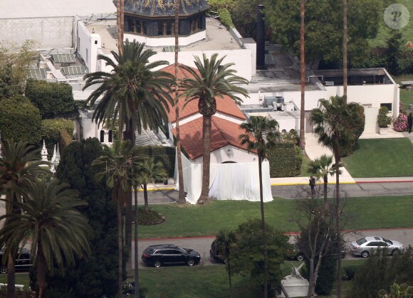 Les obsèques de L'Wren Scott se sont déroulées au cimetière Hollywood Forever à Hollywood, le 25 mars 2014.