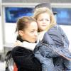 Nicole Richie fait du shopping avec sa fille Harlow à Hollywood le 7 février 2014.