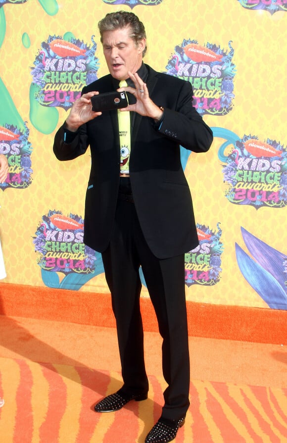 David Hasselhoff aux Kid's Choice Awards 2014