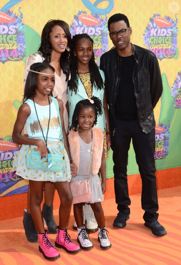 Chris Rock en famille aux Kid's Choice Awards 2014