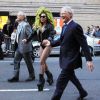 David Letterman, Bill Murray et Lady Gaga à New York, le 2 avril 2014.