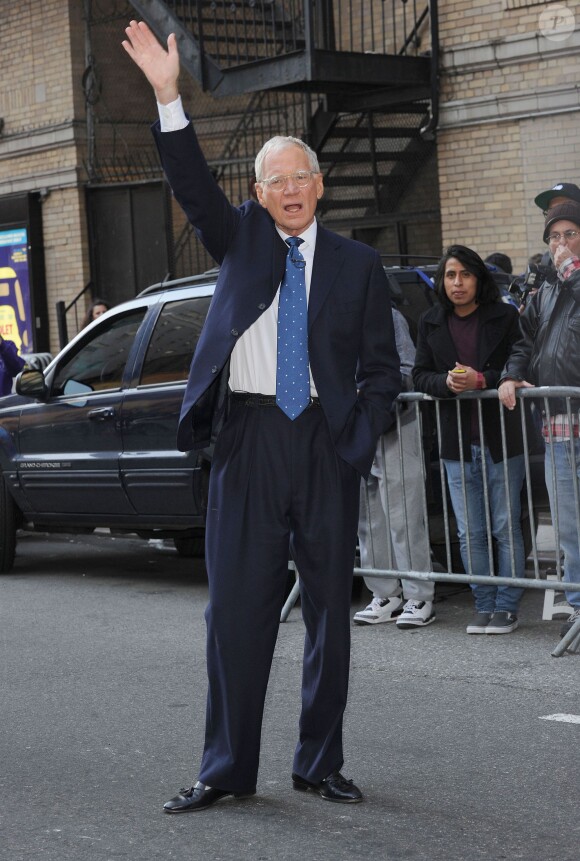 L'animateur David Letterman à New York, le 2 avril 2014.
