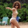 Bria Murphy, fille de l'acteur Eddie Murphy, profite d'une belle journée sur une plage de Maui, à Hawaï. Le 1er avril 2014.