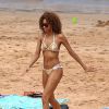 Bria Murphy, fille de l'acteur Eddie Murphy, profite d'une belle journée sur une plage de Maui, à Hawaï. Le 1er avril 2014.