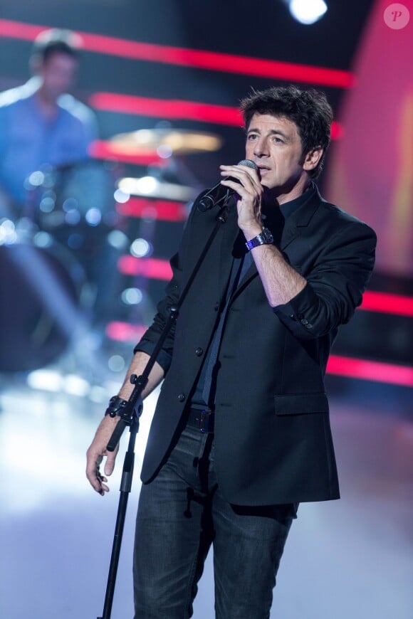 Patrick Bruel lors de l'enregistrement de l'émission "Ce soir on chante les tubes 2013" diffusée le 3 janvier 2014 sur TF1 