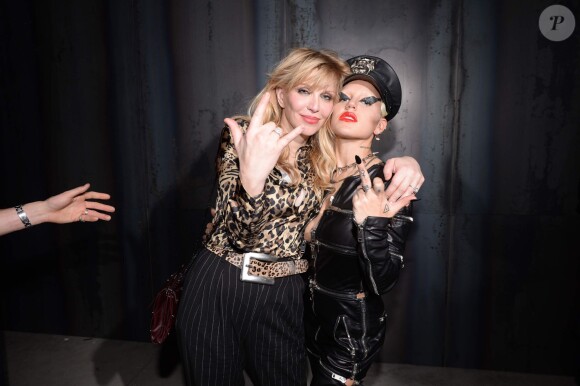 Candy Brooke et Courtney Love à Venise, le 3 avril 2014.