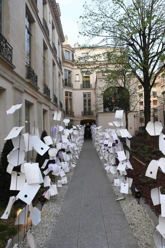 Ambiance - Le stylo Meisterstück de Montblanc fête son 90ème anniversaire à l'institut des lettres et Manuscrits à Paris le 1er avril 2014.01/04/2014 - Paris