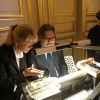 Ambiance - Le stylo Meisterstück de Montblanc fête son 90ème anniversaire à l'institut des lettres et Manuscrits à Paris le 1er avril 2014.01/04/2014 - Paris