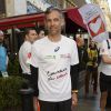 Paul Belmondo au départ du Marathon de Paris le 6 avril 2014, près des Champs-Elysées (Paris).