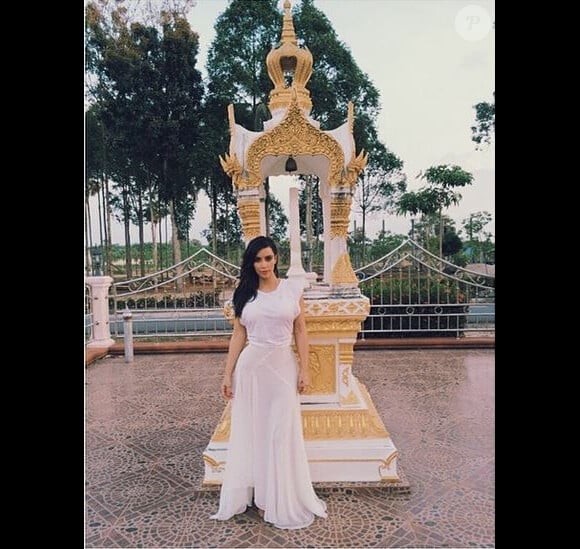 Kim Kardashian, en vacances en Thaïlande. AvrilMars-avril 2014.