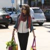 Exclusif - L'actrice Mila Kunis, enceinte, dans les rues de Studio City, le 7 avril 2014.