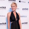 Sharon Stone lors du gala de l'amfAR à São Paulo au Brésil Le 4 avril 2014