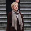 Sharon Stone sur le tournage de la série "Agent X" à Vancouver, le 20 février 2014