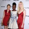 Kate Mara, Lupita Nyong'o et Elle Fanning à la soirée Fresh Faces par Marie-Claire à la Soho House, Los Angeles, le 8 avril 2014.