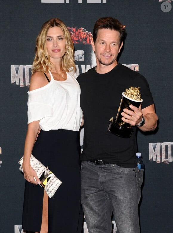 Mark Wahlberg et Rhea Durham lors des MTV Movie Award 2014 au Nokia Theatre à Los Angeles, le 13 avril 2014.