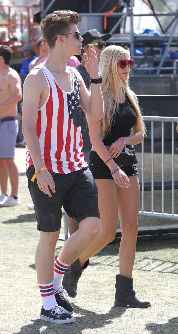 Ava Sambora, la fille d'Heather Locklear, lors du Festival de Coachella, le 13 avril 2014. 