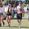 Ava Sambora en compagnie d'amis lors du Festival de Coachella, le 13 avril 2014. 