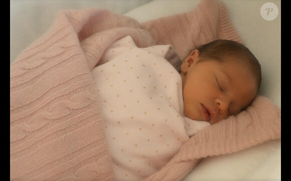 Portrait de la princesse Leonore de Suède, fille de la princesse Madeleine et Chris O'Neill, après sa naissance le 20 février 2014