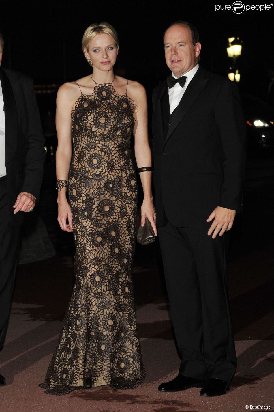  Charlene et Albert de Monaco en septembre 2012 lors du gala South Africa Night. 