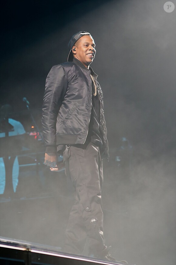 Jay Z en concert à Bercy. Paris, le 17 octobre 2013.
