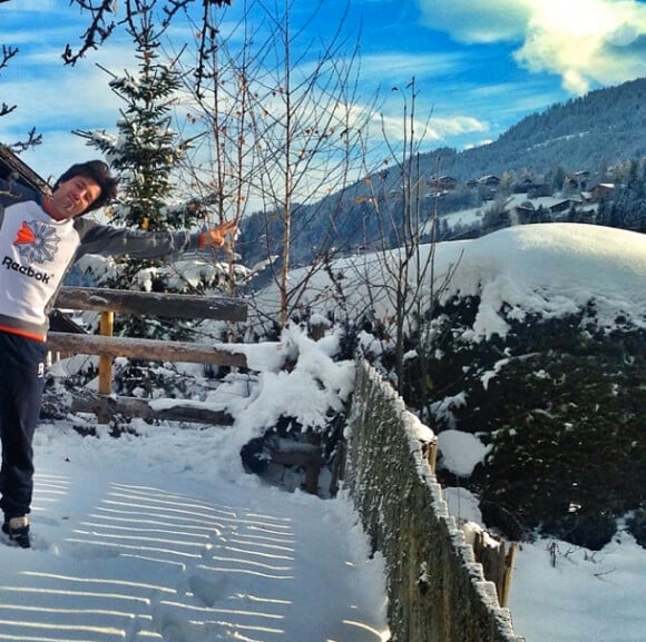 Jean Imbert en week-end à la montagne pour l'anniversaire de sa petite amie Alexandra Rosenfeld
