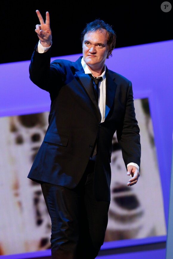 Quentin Tarantino aux César le 28 février 2014 à Paris