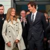 Kim Sears et son compagnon Andy Murray, tout juste nommé citoyen d'honneur de la ville de Stirling (Ecosse) le 23 avril 2014. 