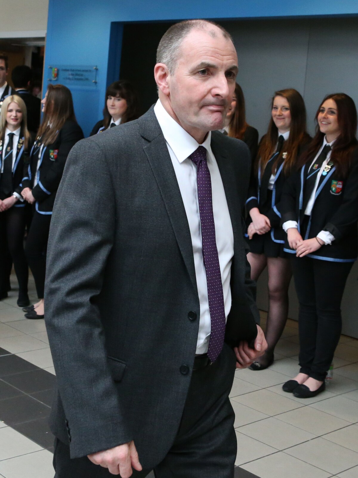 Photo : Willie Murray (papa) lors de la remise du titre de citoyen d ...