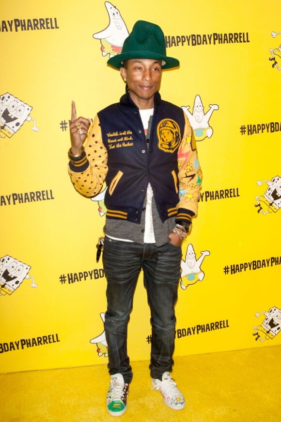 Pharrell Williams fête son 41e anniversaire au Cipriani Wall Street. New York, le 4 avril 2014.