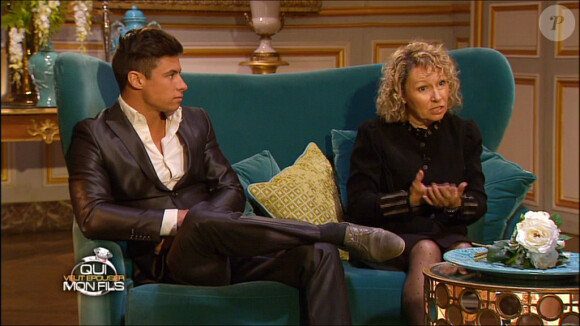 Corinne et Steven dans Qui veut épouser mon fils ? 3, premier épisode diffusé le 25 avril 2014 sur TF1.