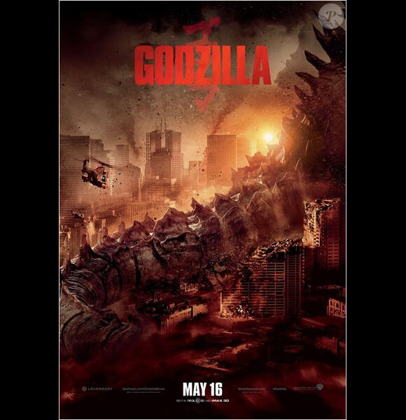 Affiche officielle de Godzilla.