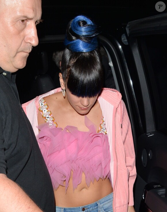 Lily Allen lors de l'after-party de son concert au Loft Studios de Londres, le 28 avril 2014.n