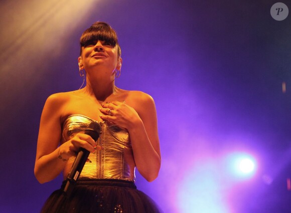 Lily Allen en concert au Shepherd's Bush Empire de Londres, le 28 avril 2014.