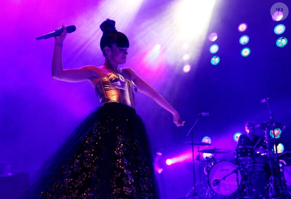 Lily Allen en concert au Shepherd's Bush Empire de Londres, le 28 avril 2014.