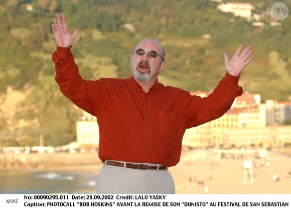 Bob Hoskins à San Sebastian en septembre 2002.