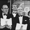 Bob Hoskins et Michel Blanc, prix d'interprétation masculin ex-aequo à Cannes 1986.