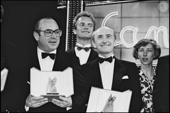 Bob Hoskins et Michel Blanc, prix d'interprétation masculin ex-aequo à Cannes 1986.