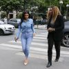 Kim Kardashian et Serena Williams arrivent au restaurant L'Avenue, à Paris. Le 30 avril 2014.