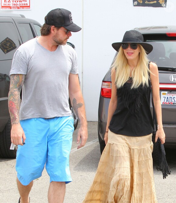 Tori Spelling et Dean McDermott à Los Angeles, le 3 mai 2014.