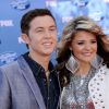 Scotty McCreery et Lauren Alaina lors de la finale d'American Idol au Nokia Theatre de Los Angeles, le 25 mai 2011.