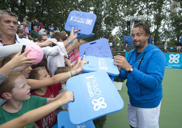 Henri Leconte lors du tournoi de tennis Optima Open 2013 à Knokke en Belgique le 18 août 2013