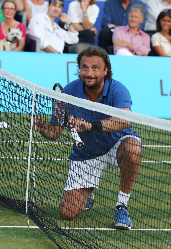 Henri Leconte à Saint Tropez le 12 juillet 2013 lors du Classic Tennis Tour de Saint-Tropez, le 12 juillet 2013