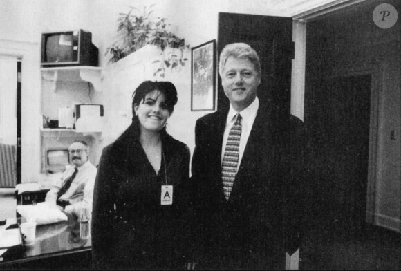 Monica Lewinsky et Bill Clinton à Washington. Novembre 1995.